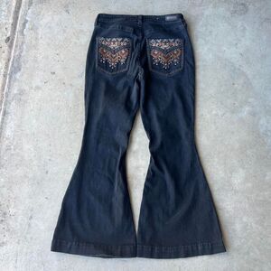 Shyanne Western Flare Jeans Women y2k cowgirl Size 33 32